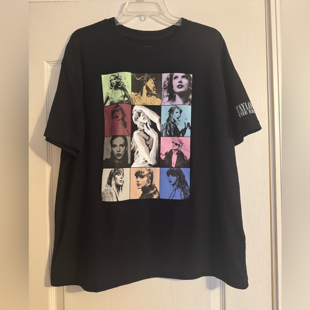 Black Taylor swift eras tour short sleeve shirt